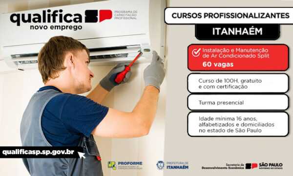 Inscrições para curso de Instalação e Manutenção de Ar Condicionado Split são prorrogadas até dia 10 inscricoes-para-curso-de-instalacao-e-manutencao-de-ar-condicionado-split-sao-prorrogadas-ate-dia-10