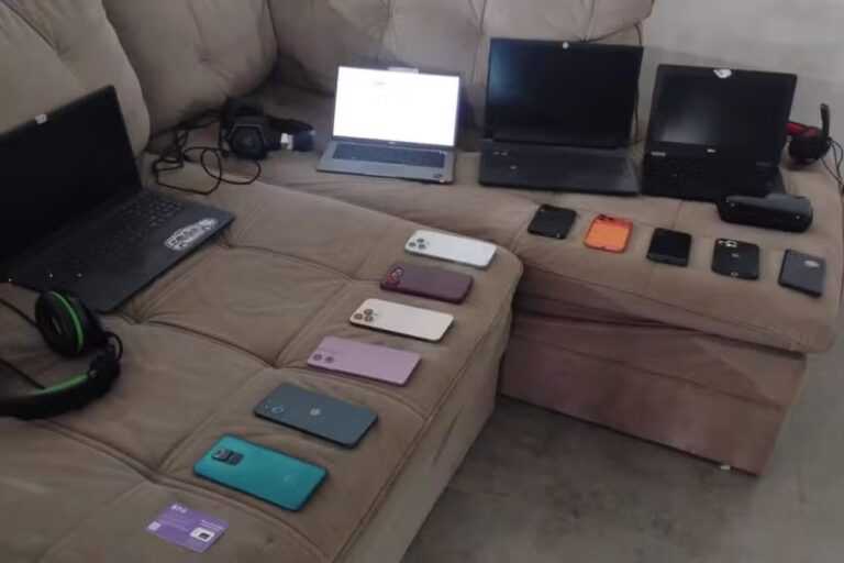 policia-militar-desarticula-central-clandestina-de-golpes-e-detem-seis-pessoas-em-itanhaem